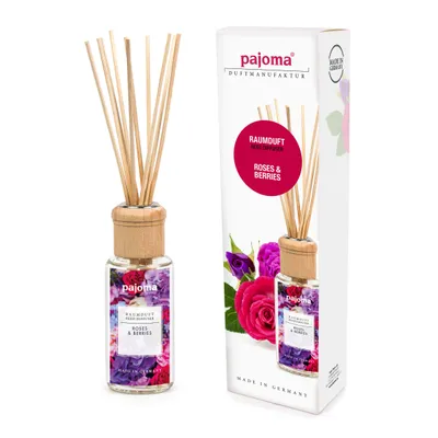 Zdjęcie produktu dla Pajoma zapach do pokoju Roses-Berries 100 ml butelka z drewnianym wieczkiem