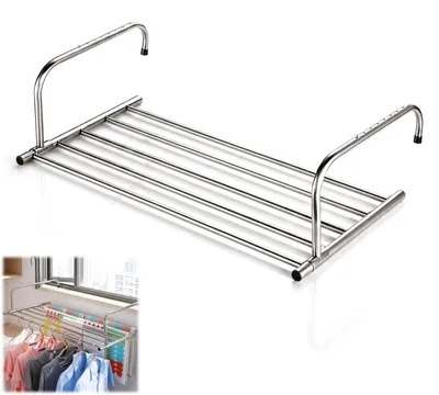 Ausziehbarer Wäschetrockner Edelstahl 42–66 cm