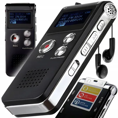 Produktbild von Mini-Spionage-Recorder Abhören POLISH 576h + Rauschunterdrückung PRO