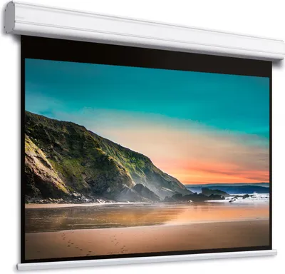 Zdjęcie produktu dla 4:3 DELUXX Professional Beamer Motorleinwand 244 x 183 (254x208)cm (35501)