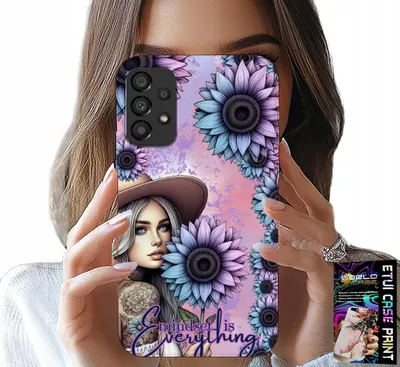 Zdjęcie produktu dla Etui Do Samsung A52 / A52S - Kobieta W Słonecznikach, Kobiece Wzory