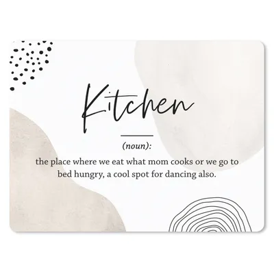 Produktbild von MuchoWow® Mauspad Mousepad Sprichwörter - Küche - Definition der Küche - Zitate - Wörterbuch 40x30 cm - Mousepads - Maus Mat - Pad - Mausunterlage - Anti Rutsch