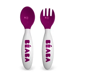 Produktbild von Beaba Ergonomisches Besteckset 2. Altersstufe - Altrosa; 913400