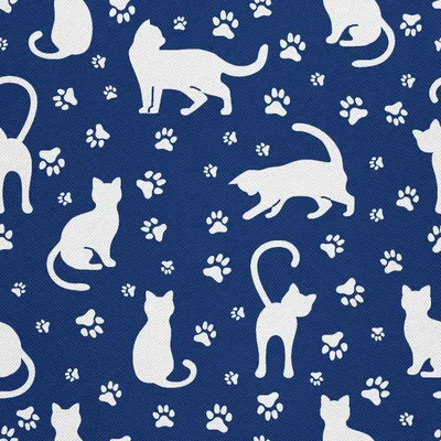 Produktbild von OUTDOOR DEKOSTOFFE OXFORD - Motiv Katze und Pfoten
