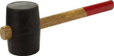 Obrázek produktu pro Gumová palička s dřevěnou rukojetí Ø 90 mm, černá