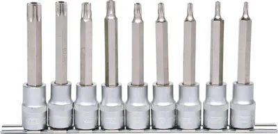 Produktbild von KS Tools 917.1790, Steckschlüssel-Satz, 1/2", 9 Kopf/Köpfe, Chrom-Vanadium-Stahl, DIN 3120, ISO 1174, 1,5 kg