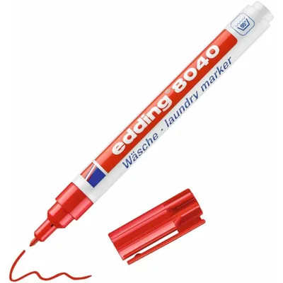 Produktbild von EDDING 8040 laundry - Marker - permanent - Rot