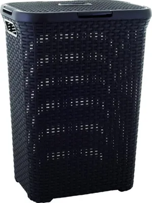 Produktbild von CURVER Wäschebox 60l in Rattan-Optik, Farbe Braun