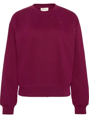 Produktbild von Calvin Klein Damen Sweatshirt Archive Logo French Terry Crew Neck, Rot (Berry Gl