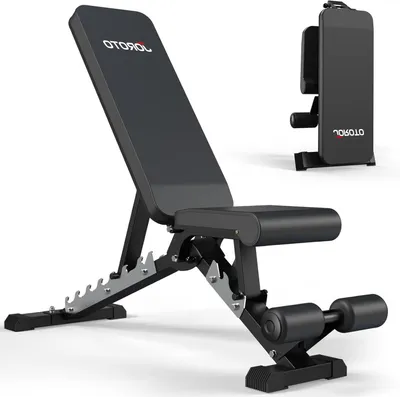 Obrázok produktu pre Nastaviteľná posilovacia lavička - Fitness lavička - Tréningová lavička - Lavička na posilňovanie - Skladacia lavička