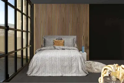 Produktbild von Heckett & Lane Satin Bettwäsche Gatsby HnL Gestreift Multi 100% Baumwolle Reißverschluss Bettbezug Kissenbezug Bettgarnitur 135x200 cm