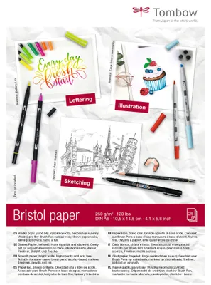 Produktbild von Tombow Papier A6 (14,8 x 10,5 cm), 250 g/m², 25 Blatt