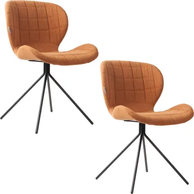 Produktbild von Zuiver OMG Esszimmerstuhl Camel/ Braun - 2 er Set