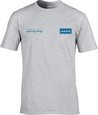 Produktbild von Oasis Definitely Maybe Tracklistning T-Shirt mit kurzen Ärmeln Grey XL