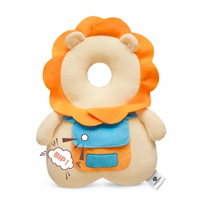 Produktbild von Vulpes Goods Baby Kopfschutz, Baby Kopfschutzkissen, Sicherheitskissen, Sturzrucksack, Verstellbar, 3D Atmungsaktiv, Sicheres Laufenlernen, Löwe