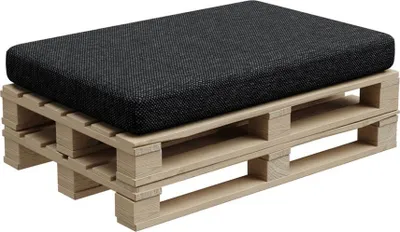 Obrázok produktu pre Paletový vankúš, paletový vankúš, záhradný vankúš, PFBG (sedací vankúš 120x80, grafit)
