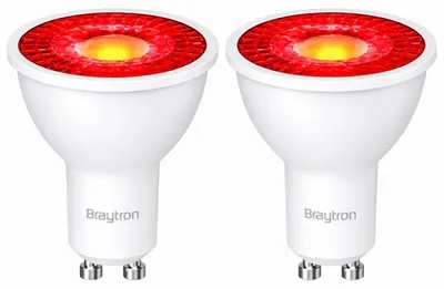 Productafbeelding van GU10 LED spotlamp, rond, 7W, 38°, set van 2. Geschikt voor decoratie, feesten, evenementen, tuinverlichting, kleurrijke accentverlichting, horeca en sfeerverlichting
