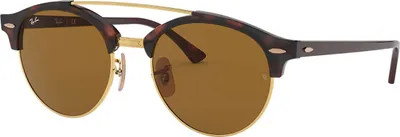 Produktbild von Ray Ban Clubround Double Bridge Sonnenbrille RB43469903351 Herren-Damen