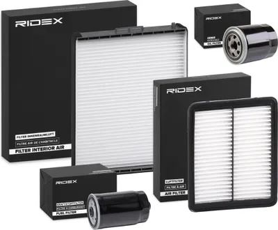 Produktbild von RIDEX Filterset Inspektionspaket Filtersatz für KIA SORENTO I (JC)