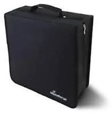 Produktbild von MediaRange BOX93, Geldbörsenhülle, 200 Disks, Schwarz, Kunstleder, Fleece, 120 mm, Schwarz
