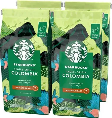 Produktbild von Starbucks Kolumbien Kaffeebohnen – 4 Beutel à 450 g
