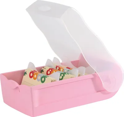 Produktbild von HAN Lernkarteibox CROCO, einfach Vokabeln lernen mit 5-Fächer-Lernsystem, DIN A7 Karteikasten für 900 Karten, inkl. 5 Stützplatten + 100 Lernkarten, Karteibox, Lernbox, 997-886, pastellrosa