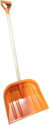 Produktbild von Schneeschaufel für Kinder Orange Holzstiel 83cm Schneeschieber Schneeräumer