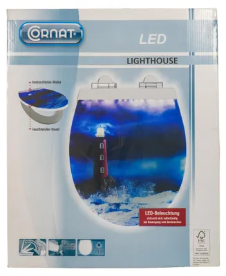 Produktbild von Cornat WC-Sitz Light House LED Akustiksensor Absenkautomatik Quick Up Clean MDF