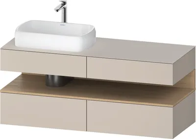 Produktbild von DURAVIT QA4765030910000 QTG KWTU WH Ek. 1400x550x600 Tp. Mt.