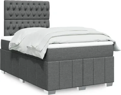 Produktbild von Eleganten-Stil Boxspringbett mit Matratze Dunkelgrau 120x200 cm Stoff,86,03 Kg cloris4899913
