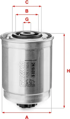 Produktbild von Kraftstofffilter SOFIMA S 0319 NC für FORD TRANSIT MK-5 Bus (E) Filtereinsatz