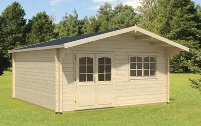 Produktbild von Gartenhaus Outdoor Life Spiekeroog 2 inkl. Vordach, Fußboden 522,2 x 530 cm natur