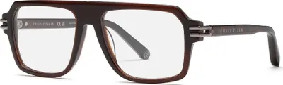 Produktbild von Philipp Plein VPP195M Marrone trasparente lucido 56/17/145 Herren Brillen
