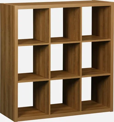 Produktbild von sweeek - Kubisches Bibliotheksregal 3 Ebenen 9 Fächer