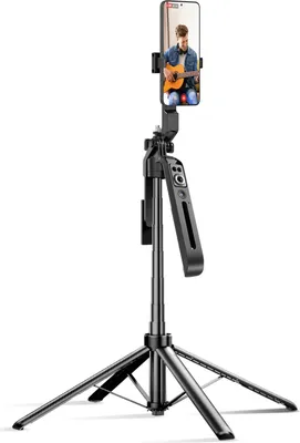 Obrázek produktu pro Avizar, Bluetooth stativ pro fotoaparát mobilního telefonu s nastavitelným 360° sledováním obličeje, černý