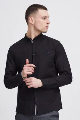 Produktbild von SOLID SDAllion Herren Hemd Langarmhemd Freizeithemd mit Stehkragen Slim Fit