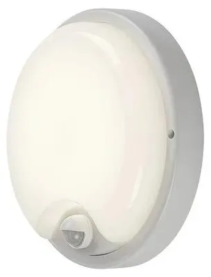 Zdjęcie produktu dla Rabalux Biała lampa fasadowa LED z czujnikiem ruchu Lonato 18W IP65 77214