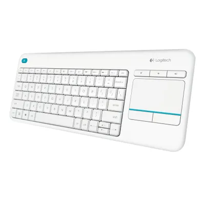 Produktbild von Logitech K400 Plus, Mini, Kabellos, RF Wireless, QWERTY, Weiß