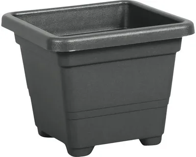 Immagine prodotto di Vaso di plastica Quadrato 18x18x14 cm antracite