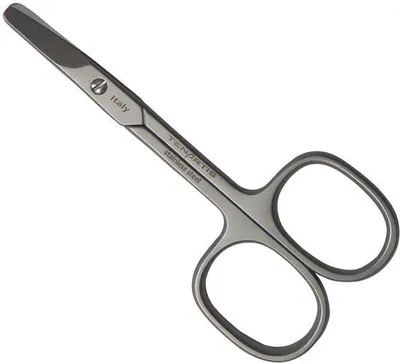 Produktbild von Baby-Nagelschere, gebogen, aus Edelstahl – sicher zum Nagelknipsen für Babys – ideal für den Heimgebrauch – hergestellt in Italien