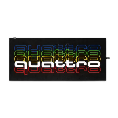 Produktbild von Original Audi quattro pulse Strandlaken, schwarz