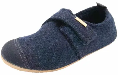 Produktbild von Living Kitzbühel Willi Walk Kids Kinder Hausschuhe aus Walkfilz Nachtblau, 4856-590