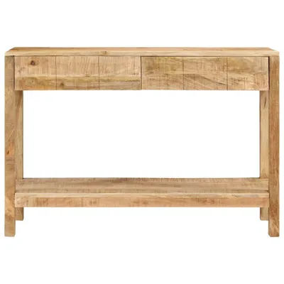 Zdjęcie produktu dla vidaXL Konsola z 2 szufladami 110x35x75 cm z litego drewna mango