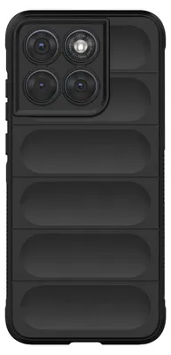 Immagine prodotto di Custodia in silicone con texture a rilievo per Motorola Edge 70 Fusion, colore nero
