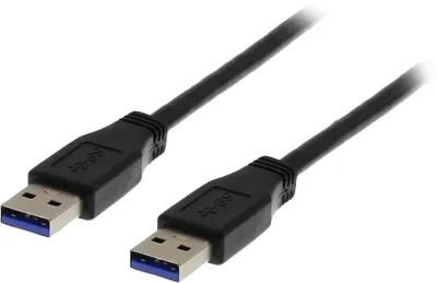 Obrázek produktu pro Kabel Deltaco USB 3.0, samec typu A na samec typu A, 1 m - černý