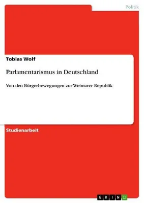 Produktbild von Parlamentarismus in Deutschland