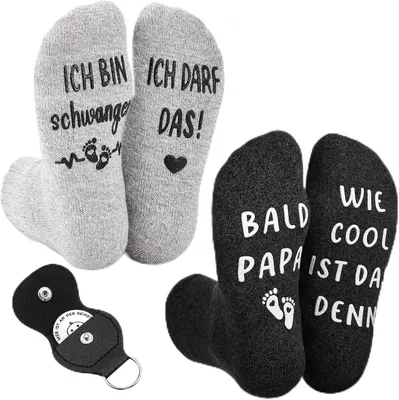 Productafbeelding van Cadeaus voor nieuwe ouders antislipsokken decision coin - Dikke versie
