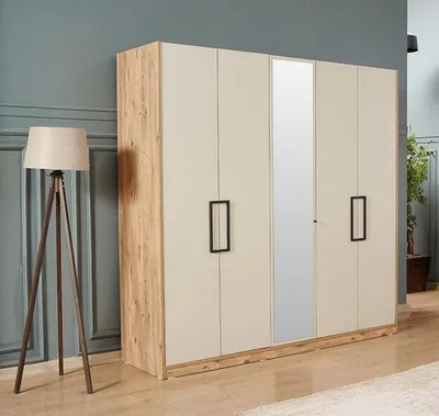 Produktbild von Schrank Kleiderschrank Spiegel Schrankmöbel Schlafzimmer Garderobe Schrankwand