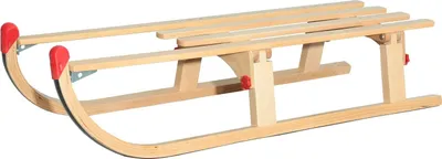 Produktbild von Holz-Faltschlitten klappbar 110 cm mit Zugseil