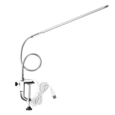Zdjęcie produktu dla Regulowana lampa biurkowa LED USB - przypinana lampa biurkowa do manicure, czytania i oświetlania tatuaży